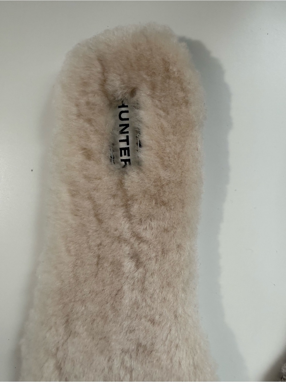 Hunter Luxury Shearling Insoles Cream‎ Wool Sheepskin Rain Boot Liners Size 10 - Picture 2 of 4